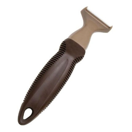 Pieptene pentru coafor Gloria model 20 din plastic, culoare maro