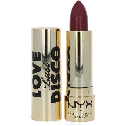 Batom de buze NYX Professional Makeup Love Lust Disco Satin Sparkle Passion Forward 01, roșu închis