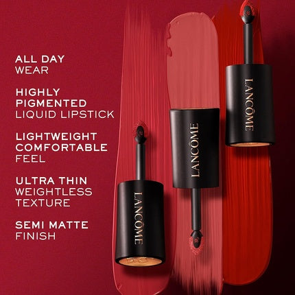 Ruj Semi-Mat, Lancôme L'Absolu Rouge Drama Ink, Coral Roșu