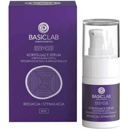 Ser facial, BasicLab Dermocosmetics, retinol 30ml, anti-rid