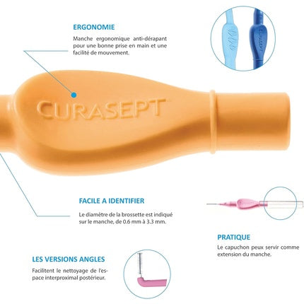Perii Interdentare Curasept Proxi P07, Roz, Set de 6
