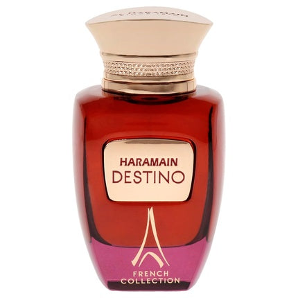 Parfum Al Haramain Destino French Collection, 100ml, violet cu detalii aurii