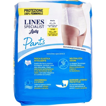Pantaloni absorbanti pentru incontinenta, Lines Specialist Pants Lady, dimensiune L