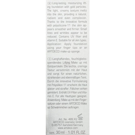 Fond de ten, Artdeco, High Performance Lifting, Reflecting Vanilla, 30ml