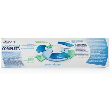Pastă de dinți Sensodyne, Acțiune Completă, alb