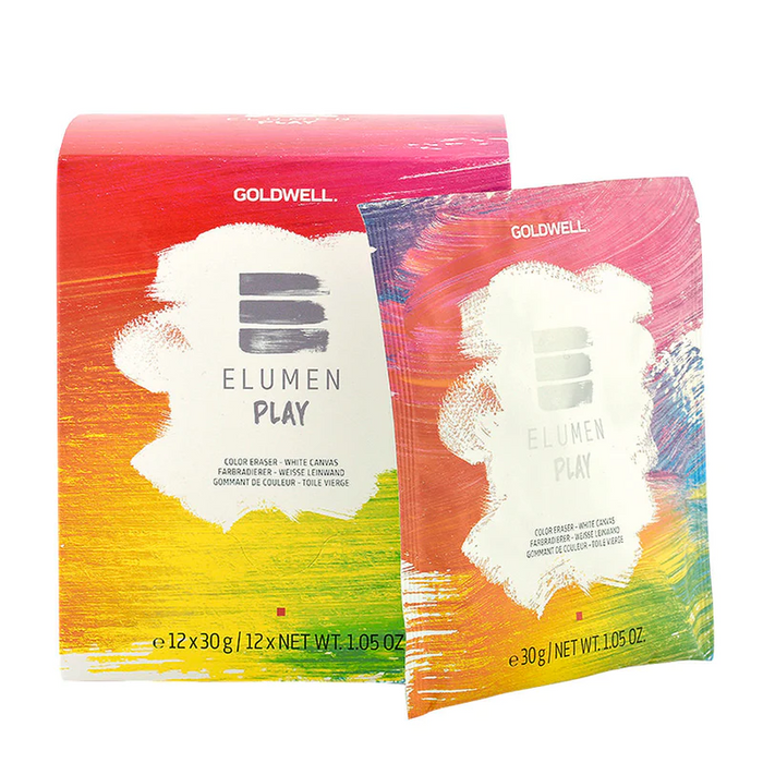 Îndepărtător de culoare pentru păr Goldwell Elumen Play Eraser, 12 x 30 g
