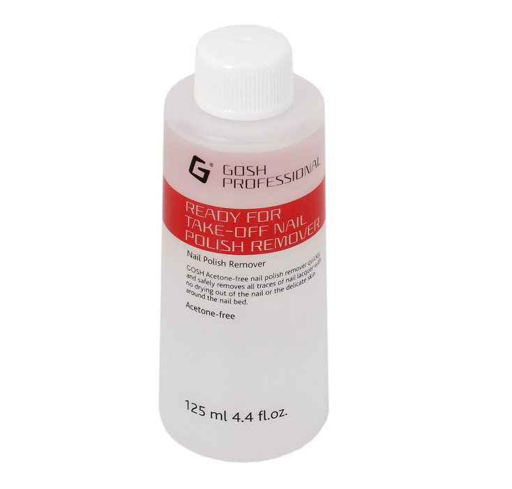 Dizolvant pentru ojă Gosh Professional, fără acetonă, 125 ml