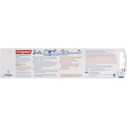 Periuță de dinți Colgate Barbie, set 3 buc., roz