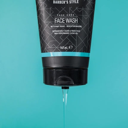 Gel curățare față, Wilkinson Sword, Barber's Style, negru 147 ml