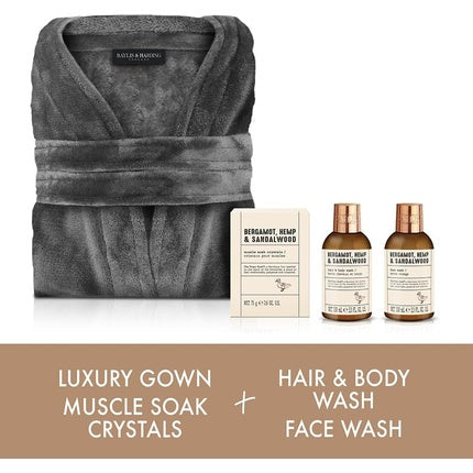 Set Cadou, Baylis & Harding, Halat Lux, gri