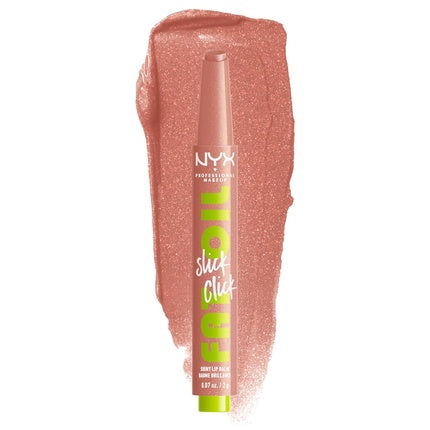 Glos de buze NYX Professional Makeup Fat Oil Slick Click, culoare nude roz, 14 g