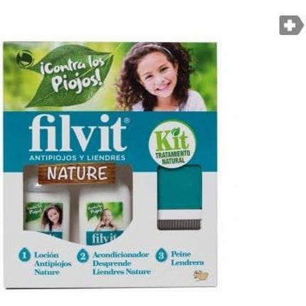 Set antipăduchi Filvit Nature, 2 bucăți, 125ml, tratament natural