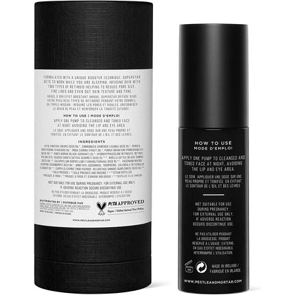 Ser facial noapte, Pestle & Mortar Superstar, Retinoid 2%, 30ml