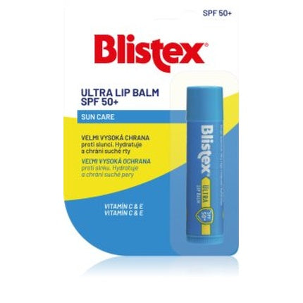 Blistex Ultra SPF 50 Lip Balm, Protecție Solară, Vitamina C și E
