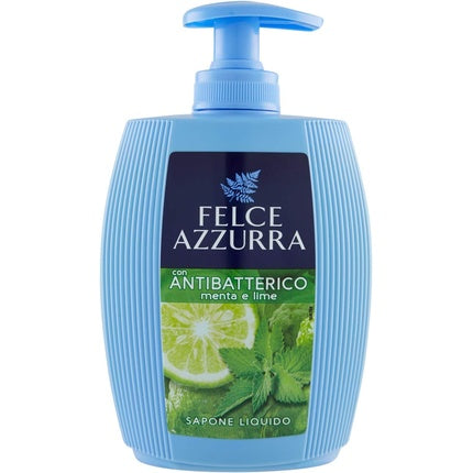 Săpun lichid antibacterian, Felce Azzurra, mentă și lime, 300ml