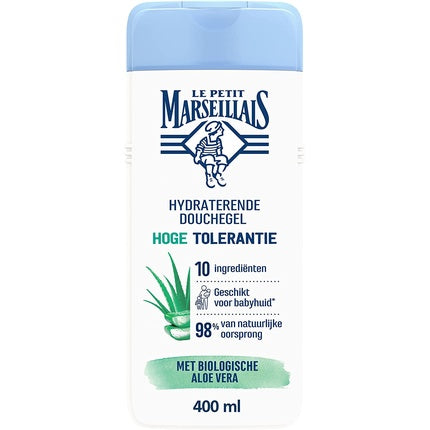 Gel de duș, Le Petit Marseillais, Sensigreen Aloe Vera, 400ml