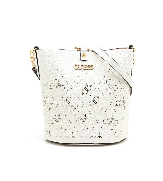 Geantă Guess Amara Top-Handle Bags, albă, cu bareta de umăr