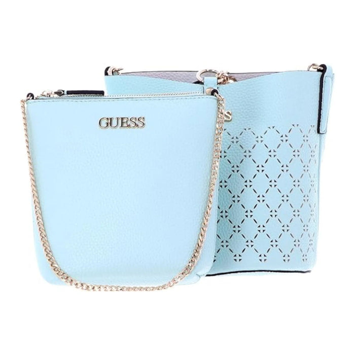 Set de genți Guess Amara Tote Bags, tip tote, albastru