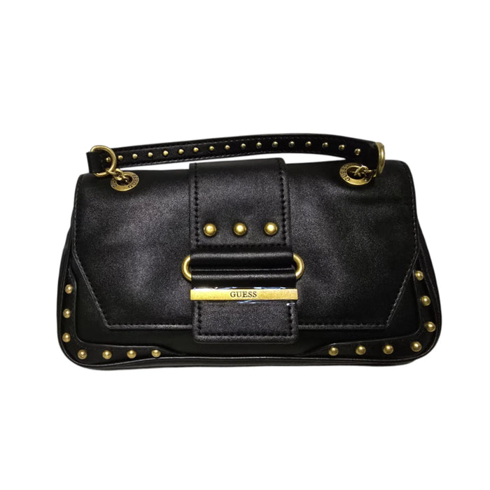 Geantă crossbody Guess Belle Crossbody Bags, neagră, cu nituri decorative