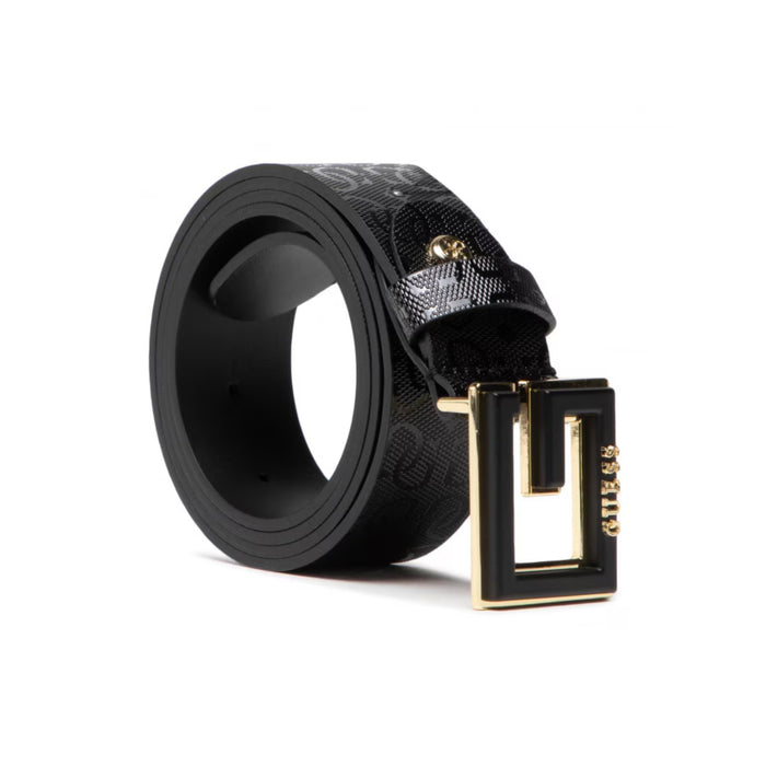 Curea Guess Blackne Belts, neagră, cu cataramă decorativă