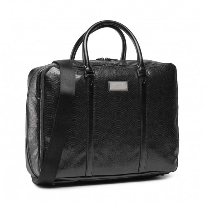 Servietă Guess Guess Briefcases, neagră, cu mânere și bretea de umăr