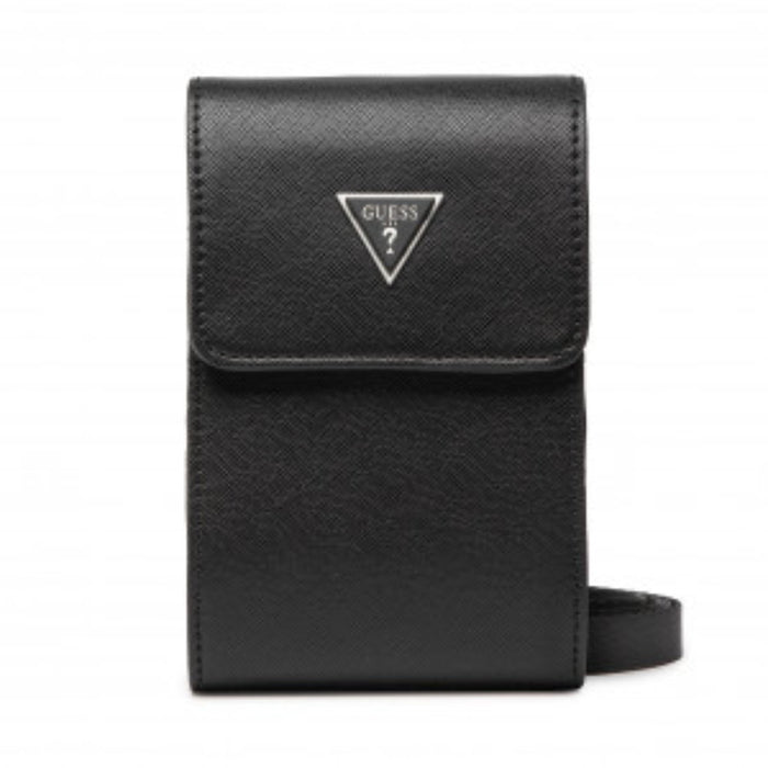 Geantă crossbody Guess Crossbody Bags, neagră, cu clapetă