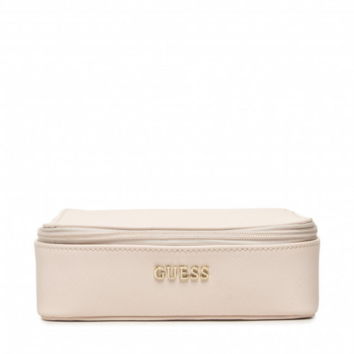 Geantă pentru cosmetice Guess Holdall Tote Bags, cu compartimente, bej