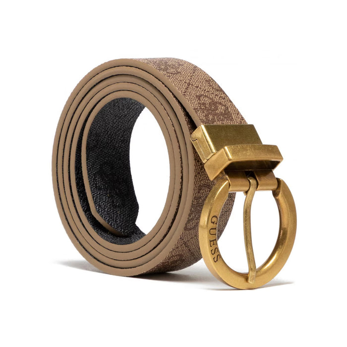 Curea Guess Naya Belts, cataramă ovală aurie