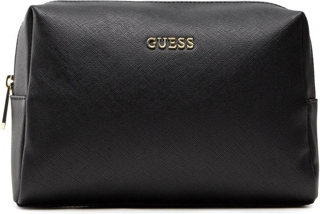Portfard Guess Saffiano Vanilla, negru