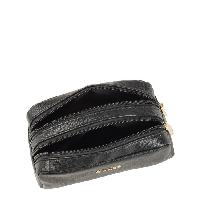 Portfard Guess Saffiano Vanilla, negru