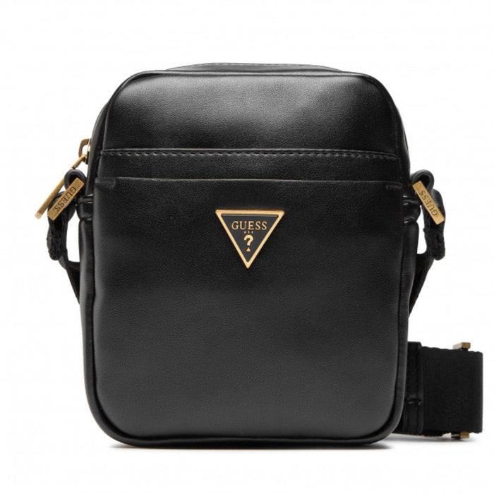 Geantă crossbody Guess Tracolla Tote Bags, neagră, cu curea de umăr