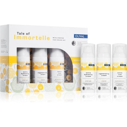 Set Cadou Facial Olival Tale of Immortelle cu Cremă Hidratantă și Regenerantă
