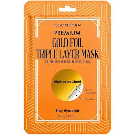 Vican Kocostar Premium Gold Foil Triple Layer Mask, 25ml