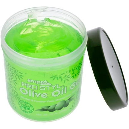 Gel Styling Păr, Ampro, Olive Oil, hidratare, fără alcool