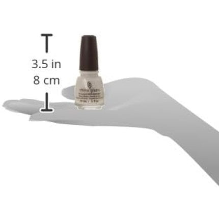 Lac de unghii China Glaze, Snow Way!, alb sidefat, 14ml