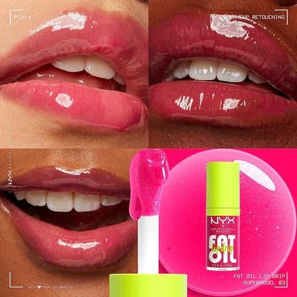 Gloss de buze, NYX, Fat Oil Lip Drip, magenta strălucitor