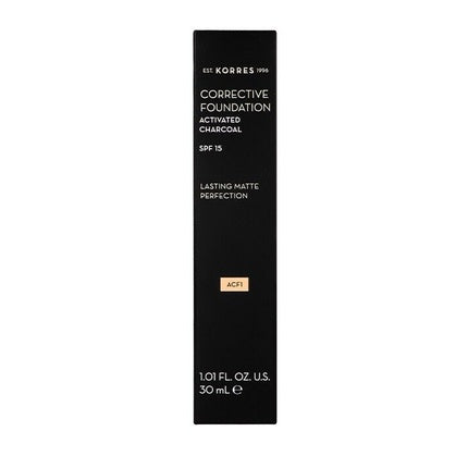 Fond de ten, Korres, Corrective Activated Charcoal, 30 ml