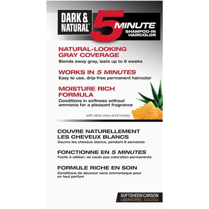 Vopsea de păr SoftSheen-Carson Dark & Natural 5 Minute Shampoo-in Haircolor Natural Black