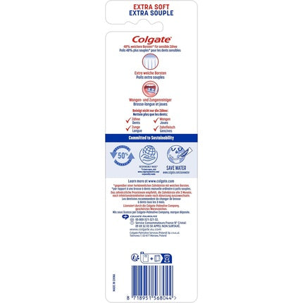 Periuță de dinți Colgate 360 Deep Clean Extra Soft, set 3 bucăți, albastru