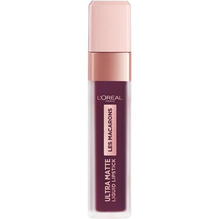 Ruj lichid mat, L'Oréal, Les Macarons, Blackcurrant Crush