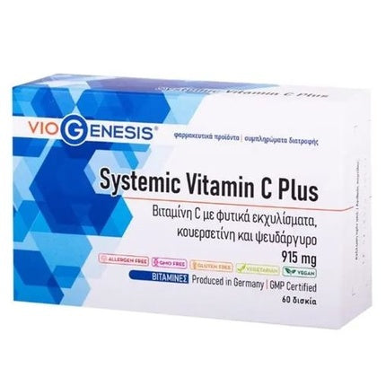 Viogenesis Systemic Vitamin C Plus, 915 mg, 60 Tablete