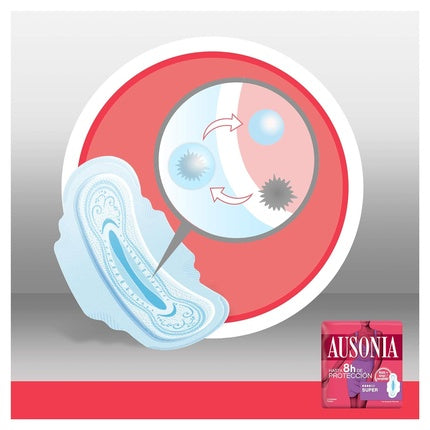 Servetele Sanitare Ausonia Damenbinden Super cu Aripi, Pachet 12 Buc