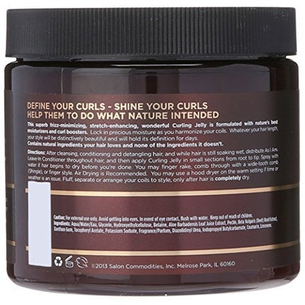 Gel de păr pentru definirea buclelor, As I Am Curling Jelly, 16 Ounce (453g), ambalaj maro închis