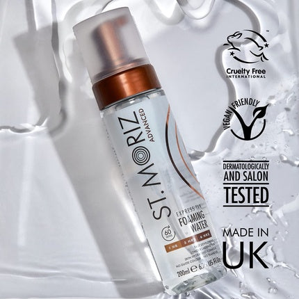 Autobronzant spumă, St. Moriz, Express Clear