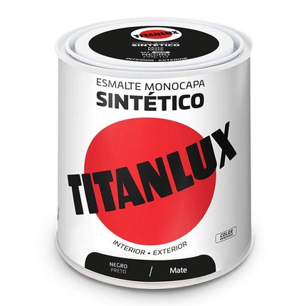 Esmalt sintetic Titanlux Negru Mat 250ml