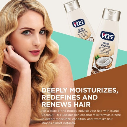 Șampon hidratant VO5, Model Island Coconut, 12.5 Fl Oz
