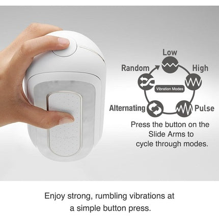 Masturbator electric, Tenga, FLIP ZERO EV, vibratii, alb