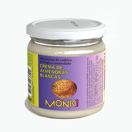 Crema de corp Monki White Almond Cream, 330 g, ambalaj din sticlă