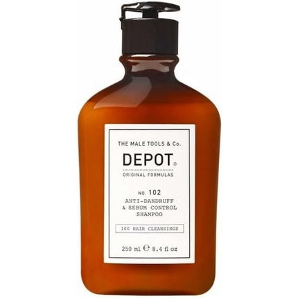Șampon Anti-Mătreață Depot AADS030, 250ml, Culoare Amber, Design Minimalist