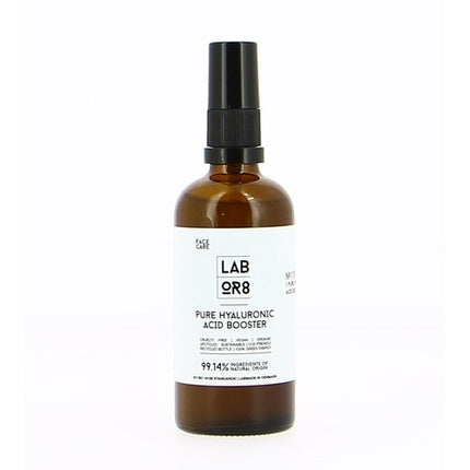 Serum cu Acid Hialuronic, Labor8, Pure Hyaluronic Acid Booster, 30ml, Culoarea Ambră